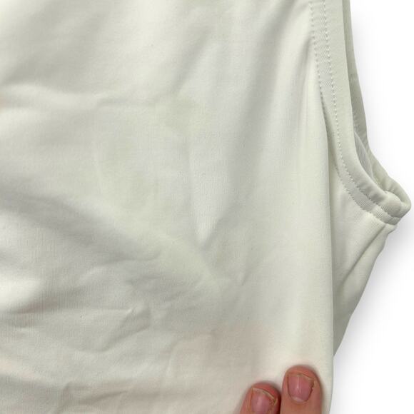 NEW Michael Michael Kors One Shoulder White One Piece Swimsuit Size 4 O Ring NWT - Picture 9 of 10